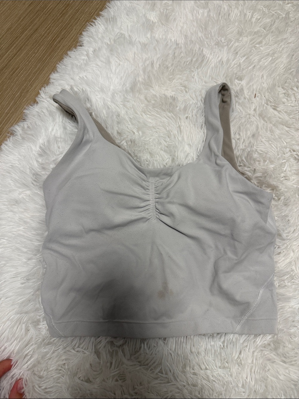lululemon athletica white align tank top with padding